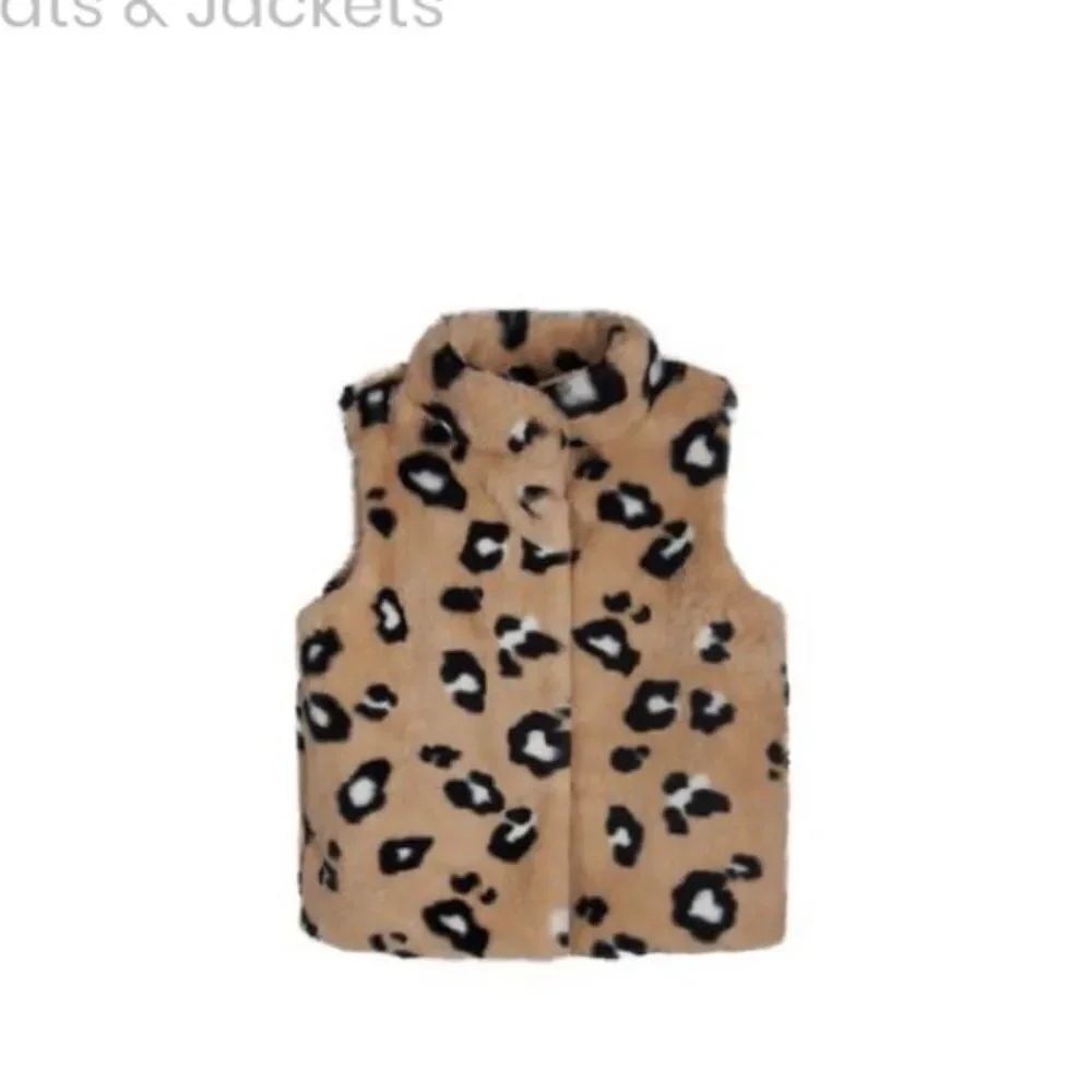 Epic Threads Little Girls Leopard Faux Fur Vest,  girl’s fur vest, jacket top 5